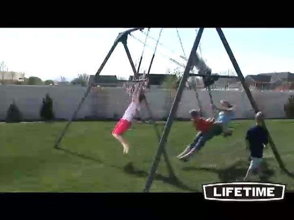 Lifetime Heavy Duty A-Frame Metal Swing Set
