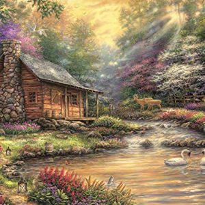 Buffalo Games - Chuck Pinson - Brookside Retreat - 1000 Piece Jigsaw Puzzle