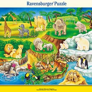 Ravensburger The Zoo My First Frame Tray 14 Piece Jigsaw Puzzle for Kids – Every Piece is Unique, Pieces Fit Together Perfectly