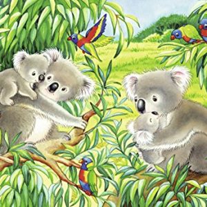 Ravensburger 07820, Sweet Koalas and Pandas 2 x 24 Piece Puzzles in a Box, 2 x 24 Piece Puzzles for Kids, Every Piece is Unique, Pieces Fit Together Perfectly