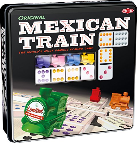 Mexican Train – Game Forup to 8 Players Dominoes - Double-Twelve Domino Set - Colour-Dot Dominoes for Easy Play. World’S Most Popular Domino Game, from Tactic