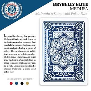 Brybelly Elite Medusa Back Casino-Quality Playing Cards