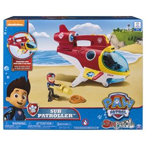 PAW Patrol Sub Patroller Transforming Vehicle with Lights Sounds and Launcher, Ages 3 & Up