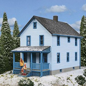 Walthers Cornerstone HO Scale Model Story Frame House Kit, 1/16" 12.7 x 6.3 x 10.3cm