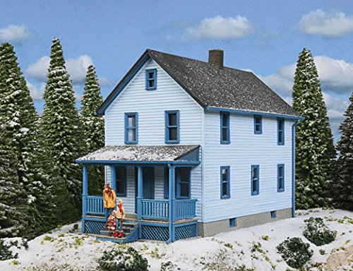 Walthers Cornerstone HO Scale Model Story Frame House Kit, 1/16" 12.7 x 6.3 x 10.3cm