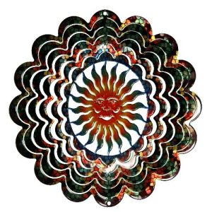 Next Innovations Stain Glass Sun Face Kaleidescope Eycatcher, Medium