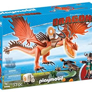 PLAYMOBIL 9459 Spielzeug - Rotzbakke und Hakenzahn Unisex-Kinder & 9461 Spielzeug-Grobian mit Schafschleuder, Unisex-Kinder
