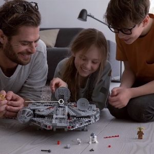 LEGO Star Wars: The Rise of Skywalker Millennium Falcon 75257 Starship Model Building Kit and Minifigures, New 2019 (1,351 Pieces)