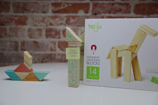 42 Piece Tegu Magnetic Wooden Block Set, Sunset