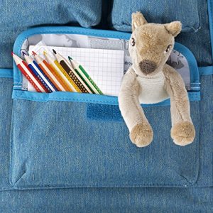 Lassig Kids Car Organizer Wrap-to-Go About Friends mélange Blue