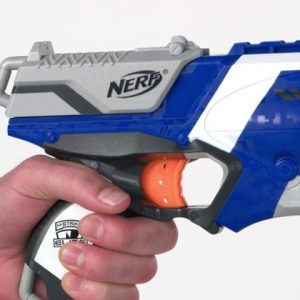 Nerf N Strike Elite Strongarm Toy Blaster with Rotating Barrel, Slam Fire, and 6 Official Nerf Elite Darts for Kids, Teens, & Adults(Amazon Exclusive)