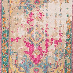 Surya HOO1020-913 Hoboken Area Rug, 9' x 13', Blue, Neutral