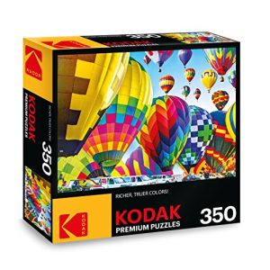 KODAK PREMIUM PUZZLES Hot Air Balloons Inflate On The Ground Michigan Jigsaw Puzzle