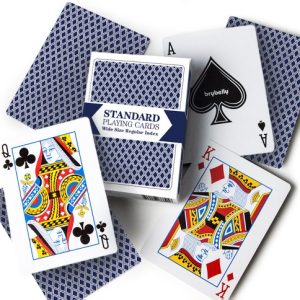 Brybelly 12 Blue Decks Standard Playing Cards by Brybelly (Wide-Size, Regular Index)