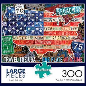 Buffalo Games - Travel The USA - 300 Large Piece Jigsaw Puzzle