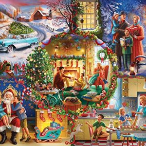 White Mountain Puzzles Christmas Traditions - 1000 Piece Jigsaw Puzzle