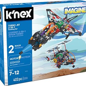 K’NEX – Turbo Jet – 2-in-1 Building Set – 402 Pieces – Ages 7+ – Engineering Educational Toy
