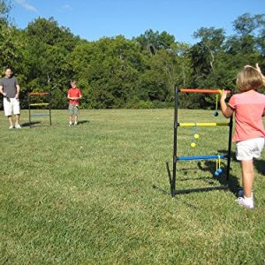 Driveway Games LADRTS-GM-00140 Ladder Ball Toss Game with 6 Bolos Bolas & Carrying Case for Outdoor, Lawn, Yd