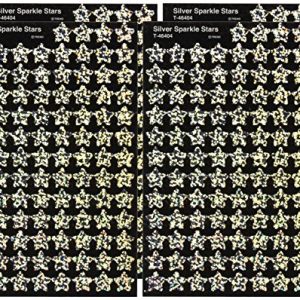 TREND enterprises, Inc. Silver Sparkle Stars superShapes Stickers-Sparkle, 400 ct