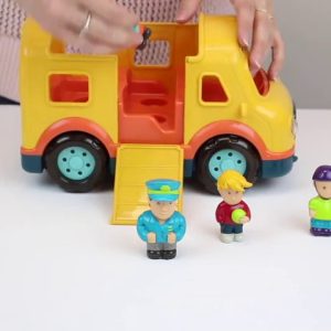 Battat – Light & Sound School Bus – School Bus Toy Vehicle for Toddlers 18 Months + (6Pc)