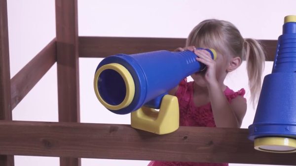 Swing-N-Slide WS 4620 Jumbo Non-Magnifying Blue Telescope Swing Set Accessory, Blue/Yellow