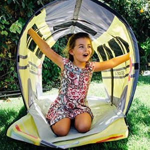 Pacific Play Tents 95400 Kids School Bus 6 Foot "D" Tunnel Playhouse for Indoor / Outdoor Play - 60" x 30" x 30"