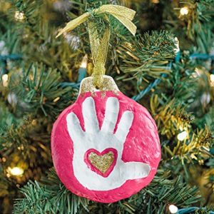 Creativity for Kids My Holiday Handprint Mini Craft Kit – Create A Handprint Or Paw Print Ornament Making Kit