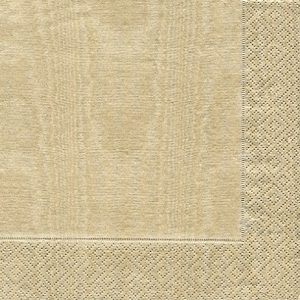 Entertaining with Caspari Luncheon Napkin, Moire Gold, 20-Pack