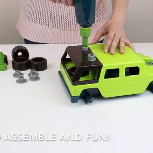 Battat – Take-Apart 4 x 4 – Colorful Take-Apart Toy Truck for Kids Aged 3 and Up (25pc)