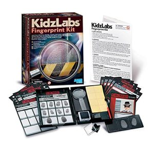 4M KidzLabs Fingerprint Kit - Spy Forensic Science Lab - Educational STEM Toys Gift for Kids & Teens, Boys & Girls