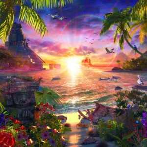 Ravensburger Paradise Sunset 18,000 Piece Jigsaw Puzzle for Adults – Softclick Technology Means Pieces Fit Together Perfectly