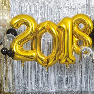 34" Foil Gold Number 1 Balloon
