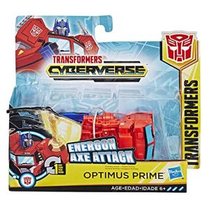 Transformers Cyberverse Action Attackers: 1-Step Changer Optimus Prime Action Figure Toy