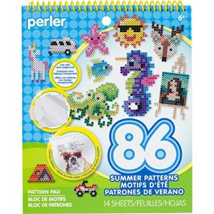 Perler 80-22860 Instruction Pad for Fuse Beads, 86 Patterns, Summertime Fun Piece