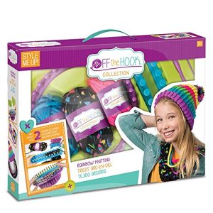 Style Me Up - Kids Scarf and Beanie Knitting Kit - DIY Crafts for Girls - Crochet Kit for Kids - SMU-808