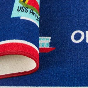 Smithsonian Rug US Map Learning Carpets Bedding Play Mat Classroom Decorations Blue Area Rugs 8x10, Navy