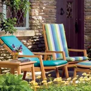 Oxford Garden - Siena Collection Shorea Reclining Armchair | 100% Tropical Shorea Hardwood Outdoor Furniture