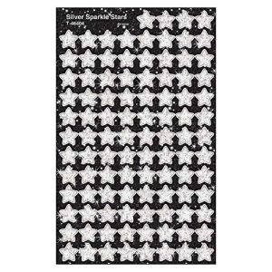 TREND enterprises, Inc. Silver Sparkle Stars superShapes Stickers-Sparkle, 400 ct