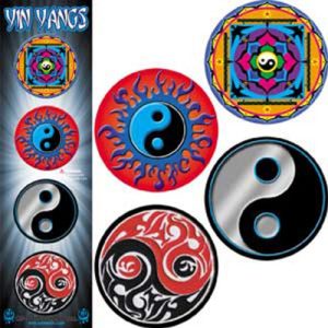 Licenses Products Yin Yangs Assorted Artworks 1.25" Button Set, 4-Piece