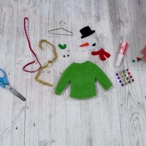 Creativity for Kids 6192000 Sweater Ornaments - Create 3 Ugly Sweater Christmas Tree Ornaments - Holiday Crafts for Kids Multicolor