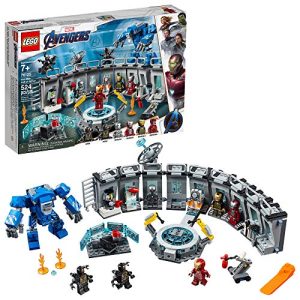 LEGO Marvel Avengers Iron Man Hall of Armor 76125 Building Kit - Marvel Tony Stark Iron Man Suit Action Figures (524 Pieces)