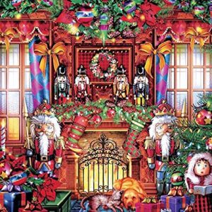 Classic Christmas Festive Fireplace Puzzle - 1000Piece