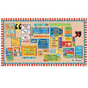 Eureka Dr.Seuss 'Cat in The Hat' Bulletin Board Trim and Classroom Decoration for Teachers, 12pc, 3.25'' W x 37'' L