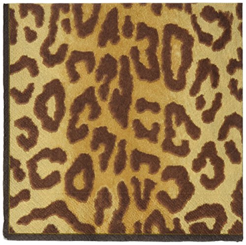 Entertaining with Caspari Luncheon Napkin, Zanzibar Black, 20-Pack