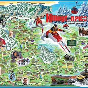 White Mountain Puzzles 1348 I Love Killington-Pico Jigsaw Puzzle, 1000 Piece