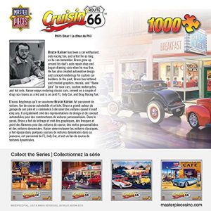 MasterPieces Cruisin' Route 66 Jigsaw Puzzle, Phil's Diner, Featuring Art by Bruce Kaiser, 1000 Pieces