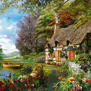 Ravensburger Country Cottage 1500 Piece Jigsaw Puzzle for Adults – Softclick Technology Means Pieces Fit Together Perfectly