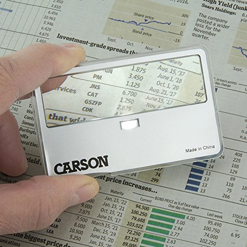 Carson MagniCard 3x LED Lighted Magnifier (MC-99)