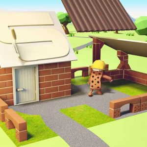 Teifoc Small Garden Brick & Mortar Building Set & Educational Toy - Intro to Engineering & STEM Learning