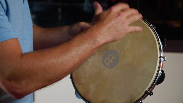 Meinl Percussion 12" Pandeiro with Traditional Wood Frame and Chrome Plated Steel Jingles - NOT MADE IN CHINA - Tunable Goat Skin Head, 2-YEAR WARRANTY, Brown (PA12CN-M)